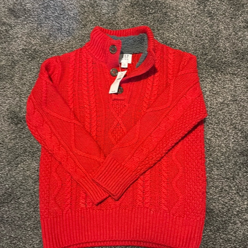 Boys red sweater